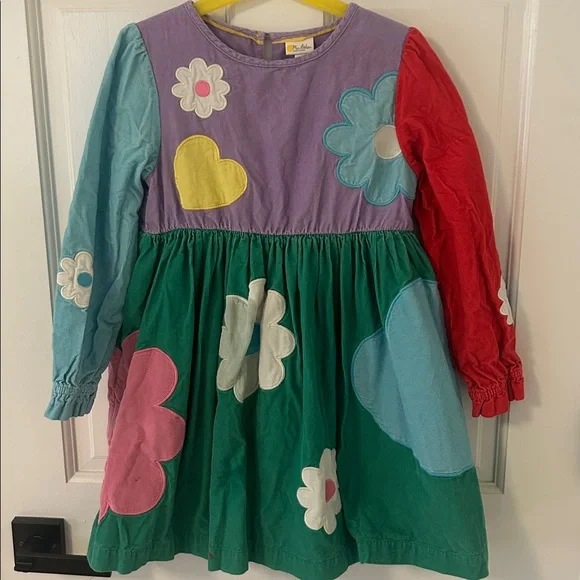 Mini Boden Velvet Girls Dress Set Sz 7-8 yr - Picture 2 of 14